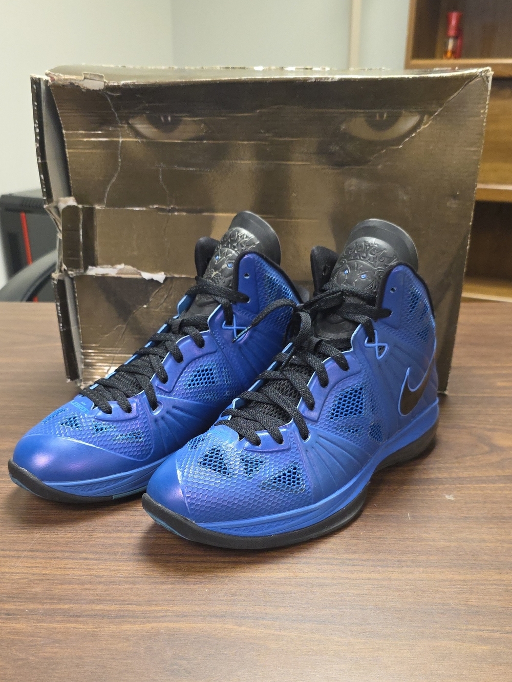 Nike LeBron 8 PS Varsity Royal Sneakers 441946-400 Men's 11.5